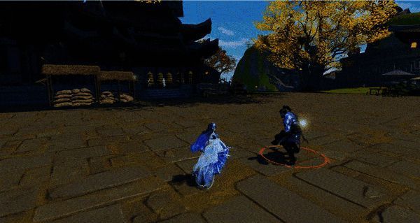 星宗秘者挥动星扇，星光铺路，敌人陷入星辉迷雾