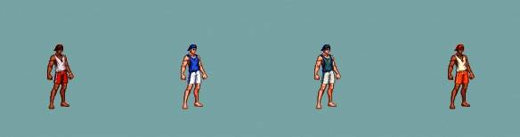 格斗家（男）夏日套正面动作姿态展示