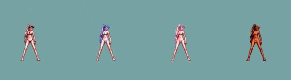 神枪手（女）夏日套动态站立姿势展示