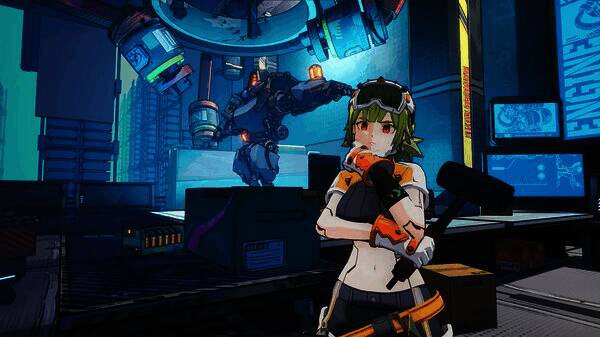 《BAKUDO》游戏主舞台场景展示，充满未来科技感的球场环境