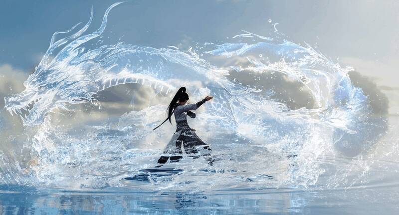 新地图概念图展示，山川河流交错，建筑风格古朴大气，预示着未知冒险的到来