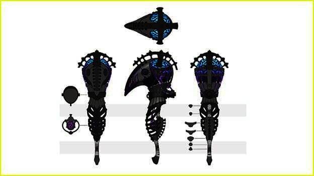 往期获奖作品之二，一款融合自然元素与机械风格的独特弓箭设计概念图