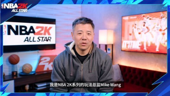 NBA2K全明星手游宣传画面，展示球员扣篮瞬间