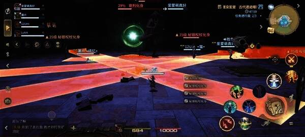 BOSS血量降至35%左右，开始连续召唤秘银权杖化身