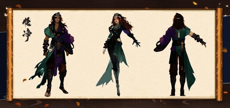 悟净风格时装展示，男女皆具修行者气质，女性尤显飒爽