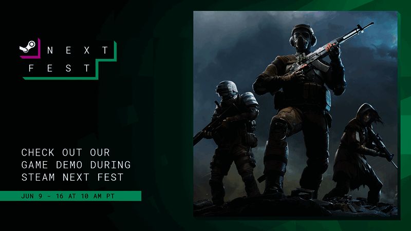 《荒原先驱》Steam新品节宣传画面，展示游戏中的废土场景和角色形象