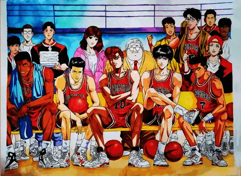 动画制作流程示意图，展示赛璐璐分层绘制方式