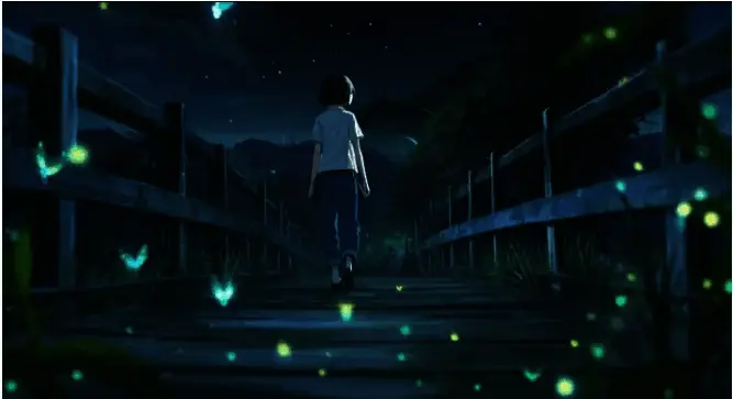 动画中主角林曦在泰顺秘境中探索的场景