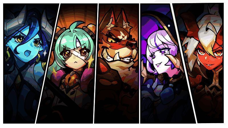 竞技场战斗场景，玩家魔物大军激烈对战