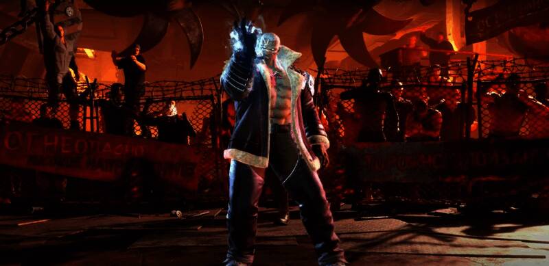 游戏宣传视频中维加与特瑞对战场景截图