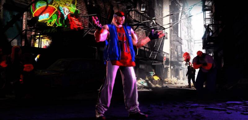 不知火舞在舞台背景下的华丽动作截图