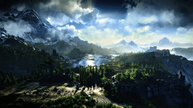 CDPR CEO Adam Badowski接受采访画面，背景为《巫师3》游戏场景