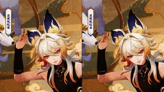 轻抚白藏主头部时双耳颤动，毛绒质感逼真展现