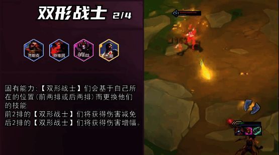 双形战士前后排切换演示图