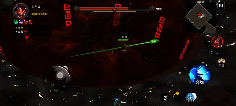 战斗场面激烈，电光四射，角色火力全开