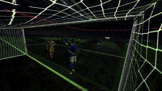 拉姆持球推进，快速摆脱防守队员