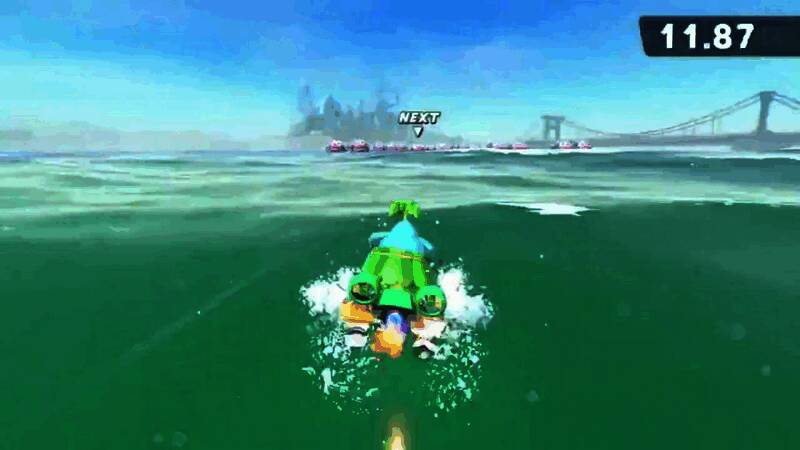 多人竞速模式下激烈对抗的精彩画面