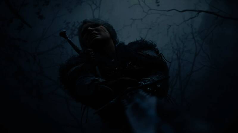 CDPR开发者正在游玩《巫师3》，表情惊讶且略带尴尬