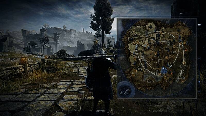 《艾尔登法环：黑夜君临》战斗画面，角色使用彷徨祝福触发复活特效