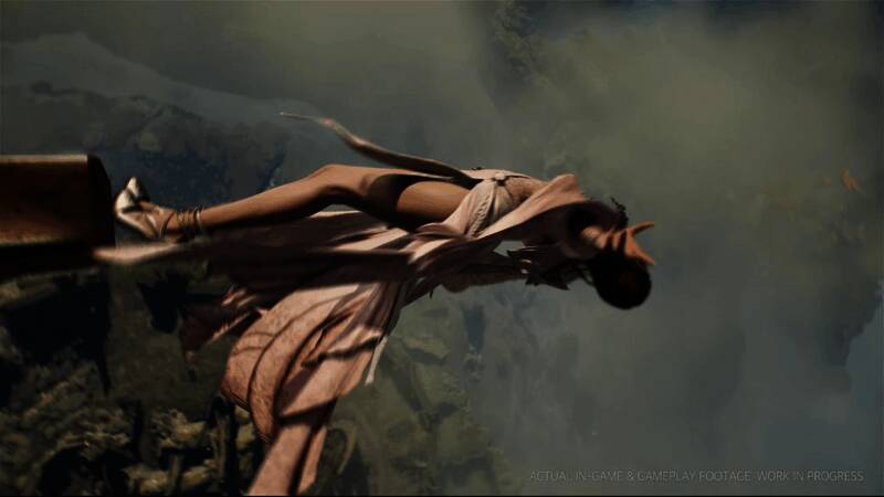 《永恒之塔2》魔幻风格主城全景，天空中悬浮着巨大遗迹建筑