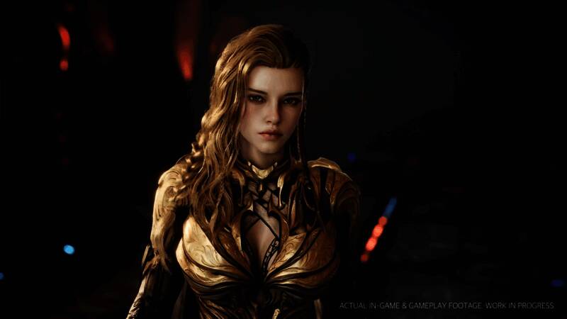 角色创建界面局部截图，展示精细的人物建模细节