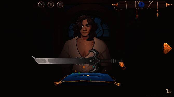 游戏场景截图，描绘主角在市场上与不同种族顾客交易的情景