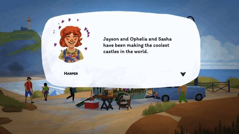 玩家与顾客互动场景，展示了一位顾客正在认真挑选书籍的画面