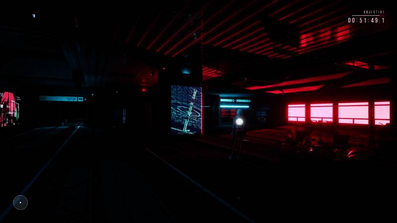 艾琳手持手电筒穿越狭窄通道，光影效果逼真