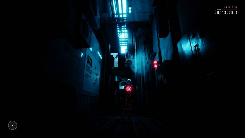 解谜界面特写，显示复杂的机械装置与互动提示