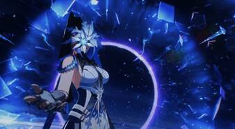 玩家角色释放技能时背后浮现巨大时钟特效