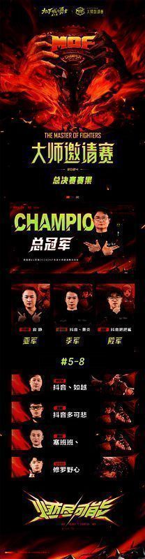 冠军选手接受采访，背景是欢呼雀跃的观众和闪耀的灯光舞台