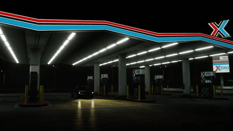 雨天环境渲染惊艳，水滴与反光效果达到影视级别