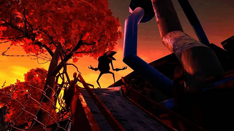 玩家在游戏中躲避邻居追捕，紧张氛围拉满