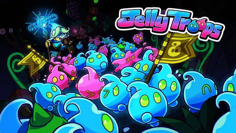 《果冻部队》游戏封面图，可爱的史莱姆军团集结待命