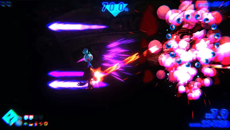 加贝酱与雷姆并肩作战的战斗画面，技能特效华丽