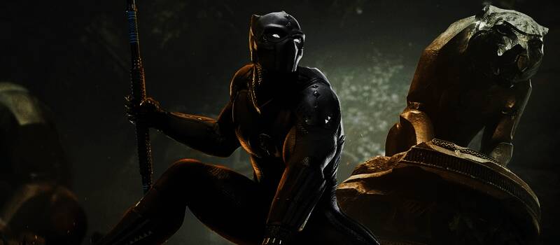 黑豹游戏概念图中的瓦坎达城市风貌，高科技建筑与自然景观融合