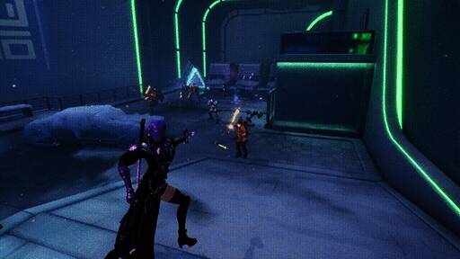 游戏中四位角色展示图，分别手持不同武器，风格各异