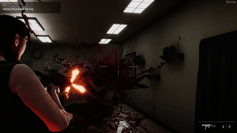 解谜场景展示，主角正在破解门锁密码，气氛紧张