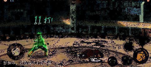 李洛克在战场上奋力一击，周围尘土飞扬，气势惊人