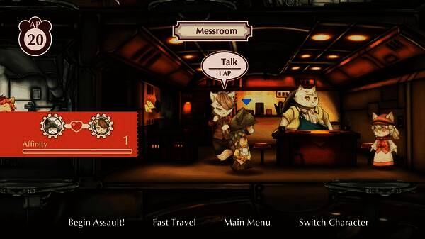 角色集结准备出发，气氛紧张而坚定