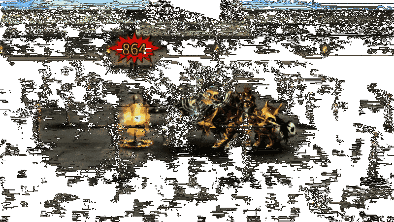 御皇狼骑战斗动图，展示必杀技皇弦月斩