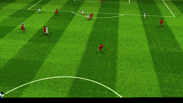 奥利塞施展招牌弧线射门，皮球划出优美曲线直挂死角