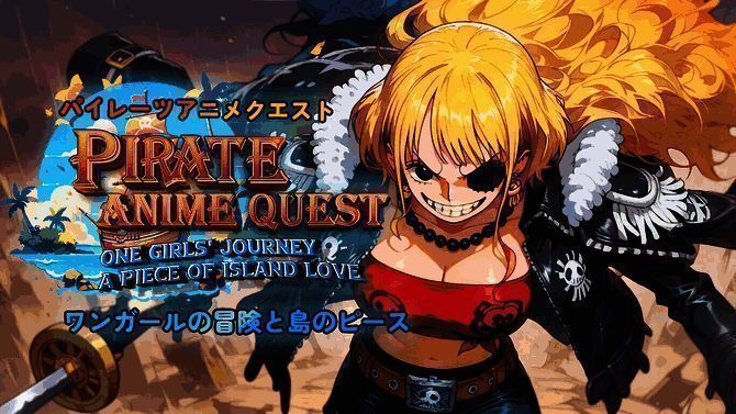 女孩版角色形象，穿着类似草帽团成员的衣服，整体画风与《海贼王》极为接近