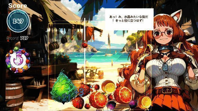 游戏地图界面，标注多个探索点位，风格与《海贼王》世界地图高度相似