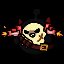 血月之下，双持武器的法外狂蛋霸气登场，背景中弥漫着战斗气息