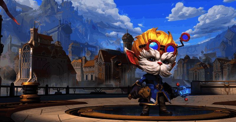 黑默丁格技能展示图，周围布满机械装置与能量光束