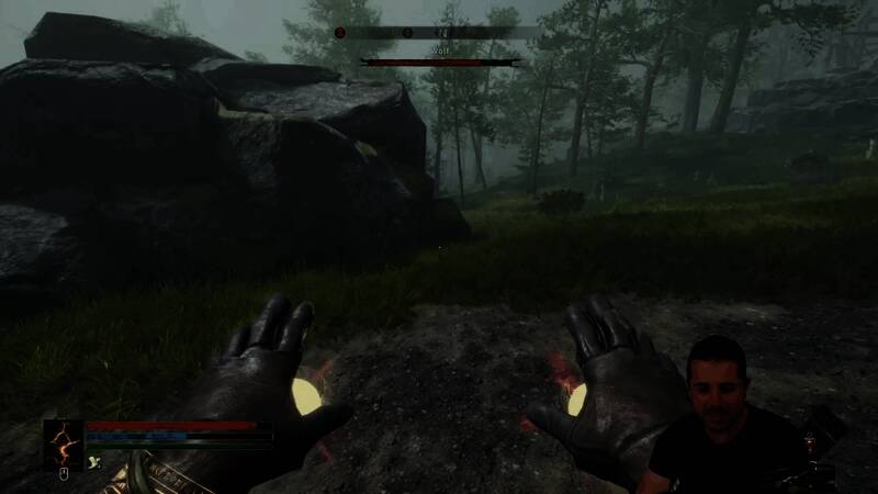 城镇全景展示，建筑风格融合凯尔特与哥特元素，NPC互动界面清晰可见