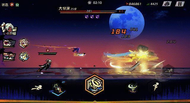 多个角色同屏竞技，技能特效绚丽夺目