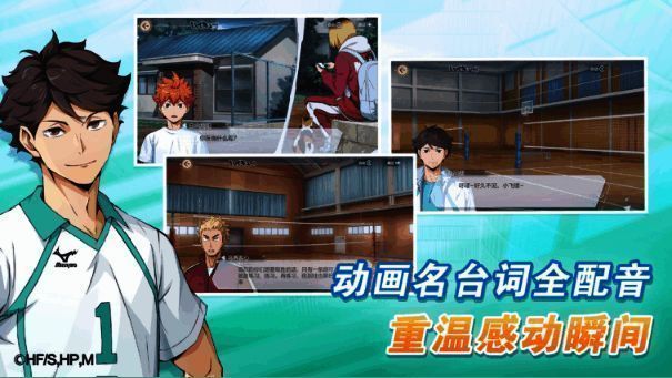 游戏角色立绘展示，日向翔阳、影山飞雄等人气角色悉数登场