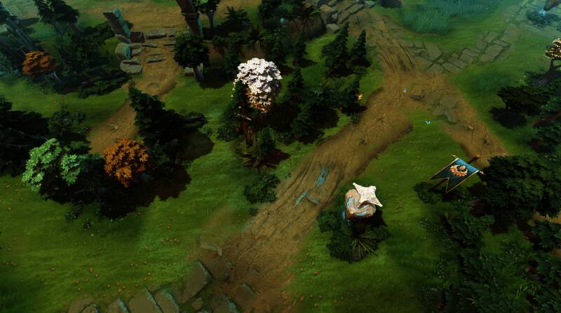 地图旧版与新版对比：下路野区路径调整